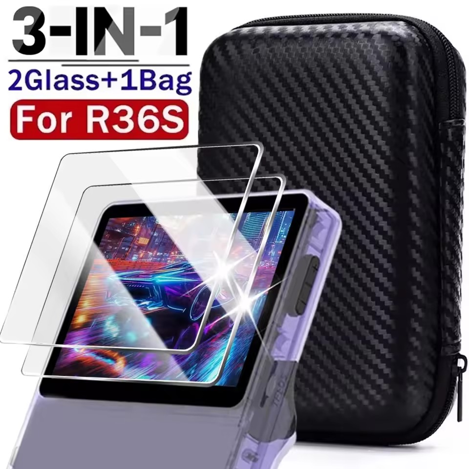 Game Carrying Case - R36S Oyun Konsolu Koruyucuları Kiti için
