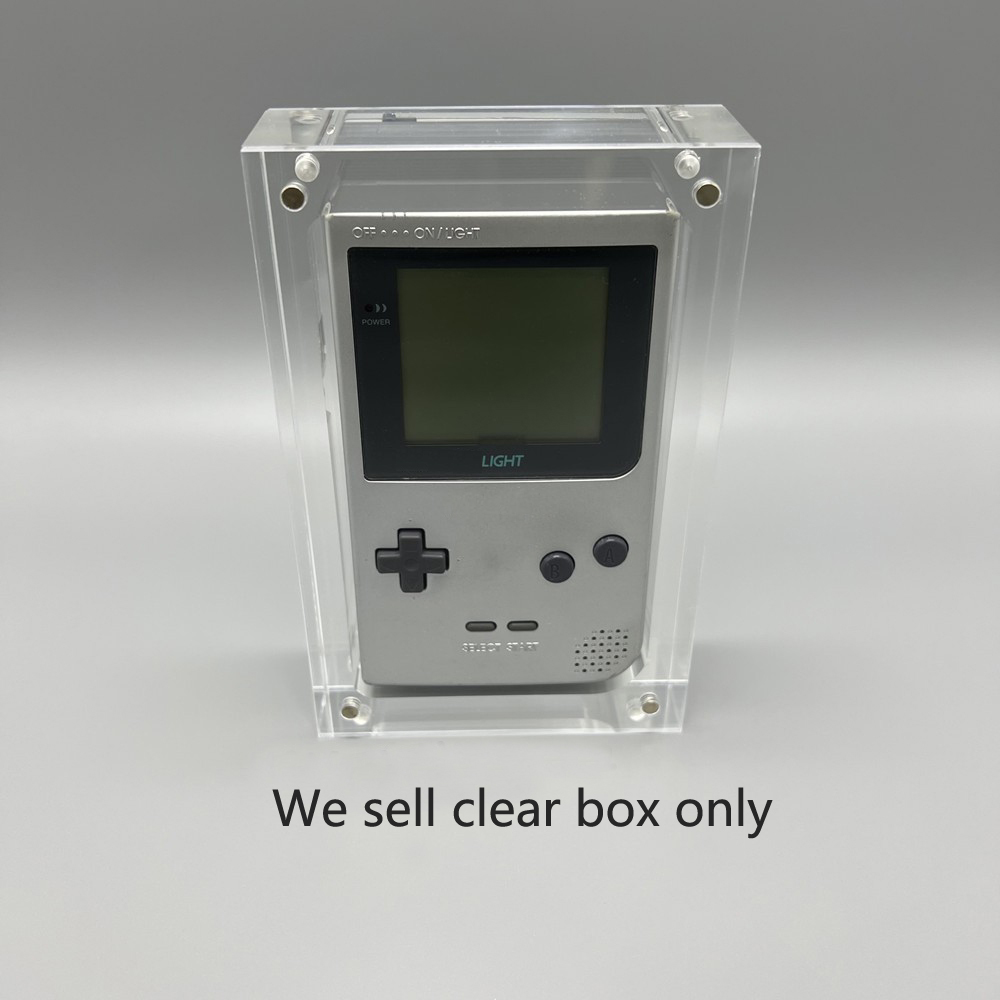 Game Boy Cartridge Holder - Şeffaf Depolama Manyetik Akrilik kutu kumar