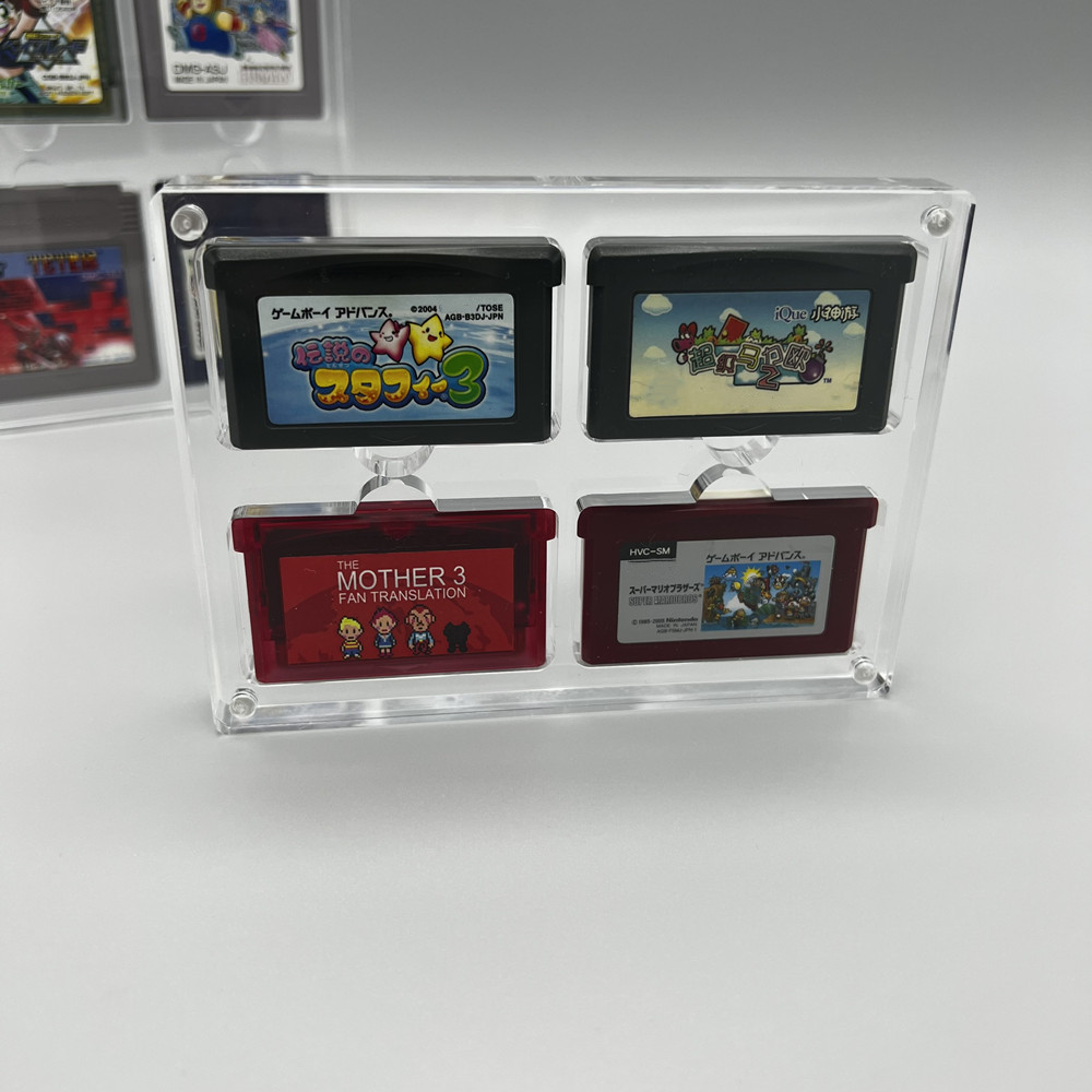 Game Boy Cartridge Holder - Yüksek şeffaflık Akrilik Manyetik emme kapağı