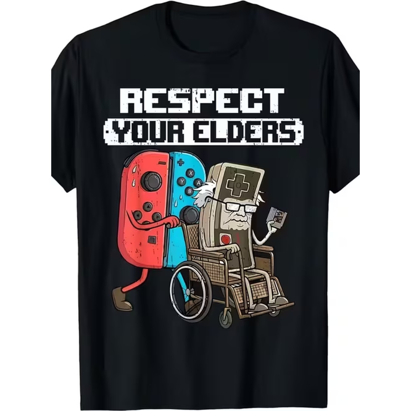 Retro Gaming T Shirt - Erkek Desenli Tişört Temalı Yaşlılar İçin