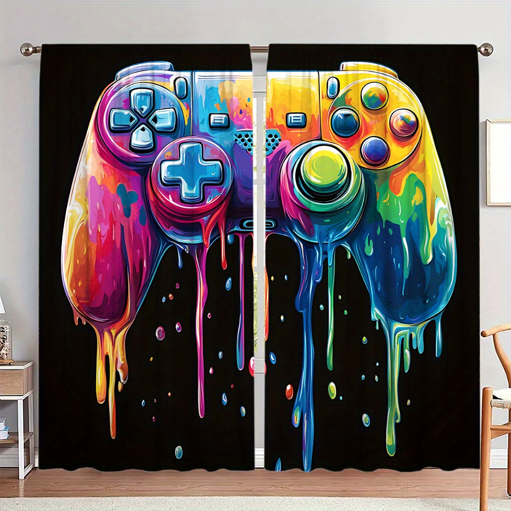 Retro Gaming Youtube - Retro Oyun Kumandası Perdesi Pop Art
