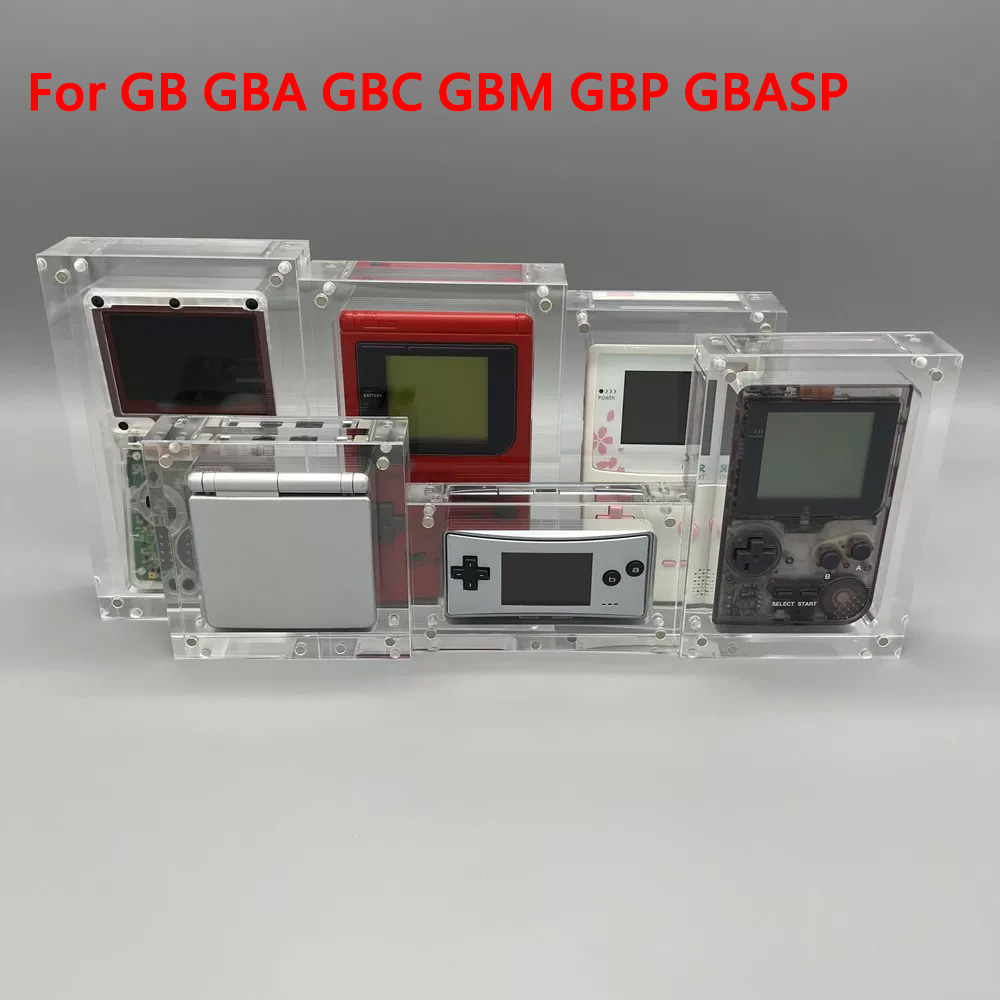 Game Boy Cartridge Holder - 1 adet Akrilik Kutu Ekran Koruma