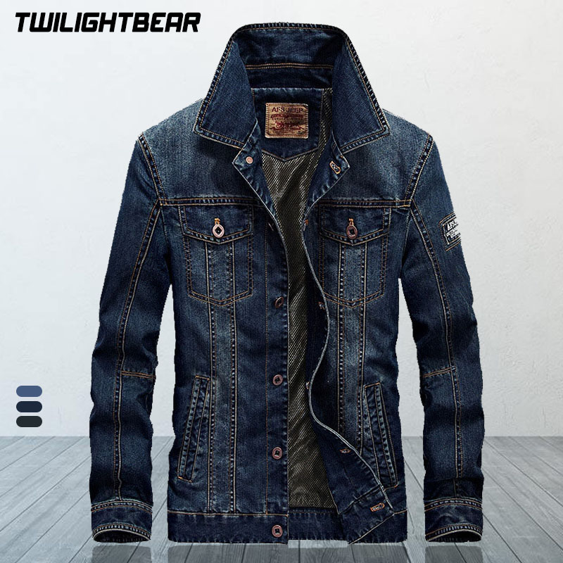 Retro Gaming Jacket - Yüksek Kaliteli erkek Denim Ceket Kaban