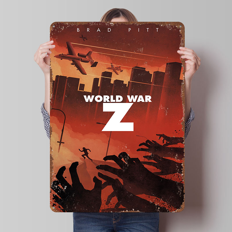 World Of Retro Gaming - Dünya Savaşı Z Alternatif Posteri Özelleştirilmiş