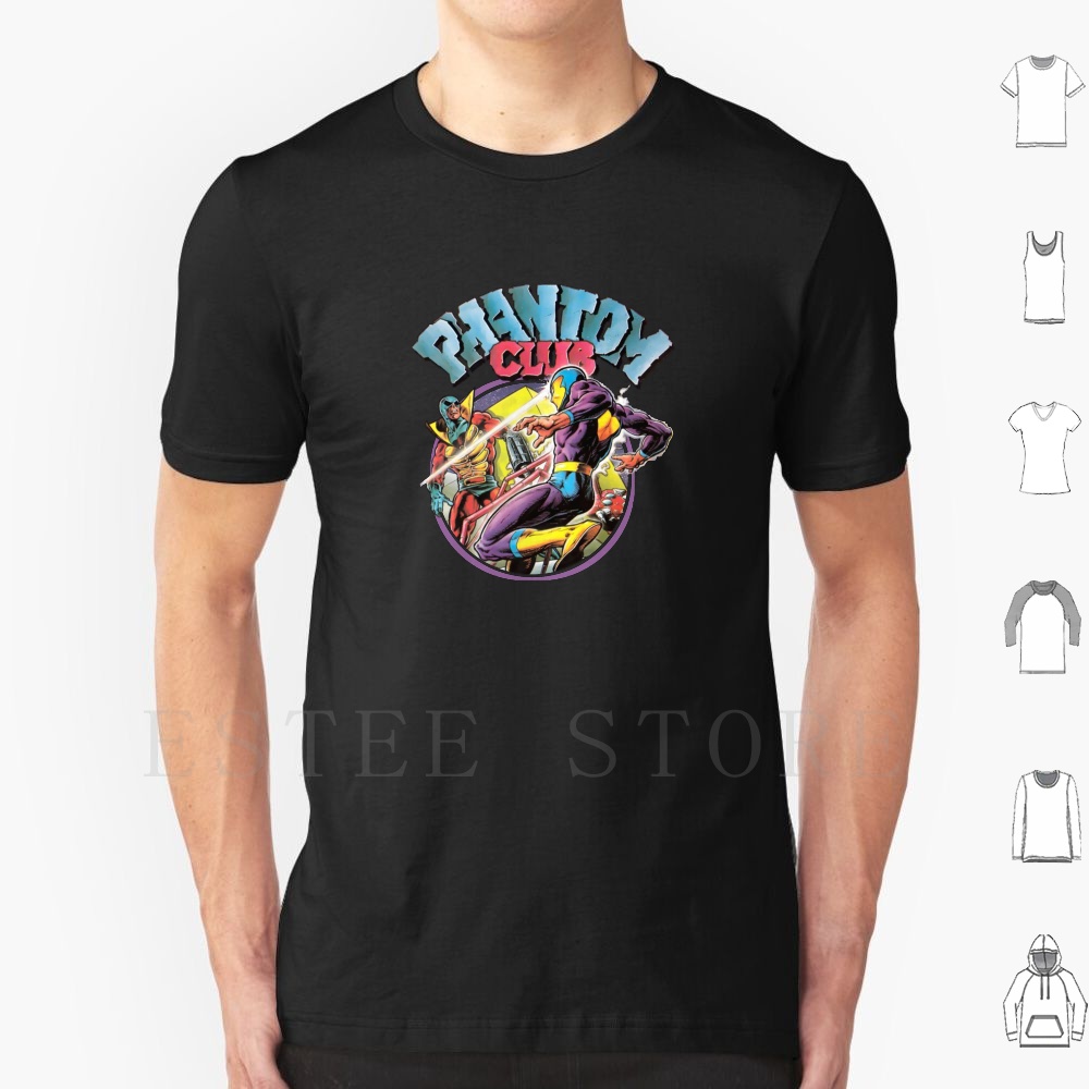 Retro Gaming T Shirt - Phantom Club-Badge T Shirt DIY Büyük