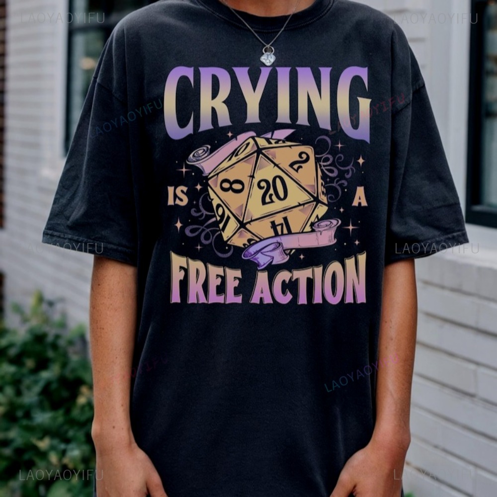Komik DnD Ağlamak Serbest Bir  - Retro Gaming T Shirt incelemesi ve fiyatı