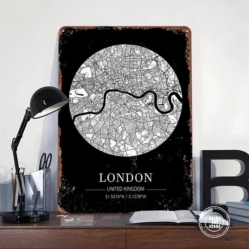 Londra Şehir Haritası Teneke L - Retro Gaming London incelemesi ve fiyatı
