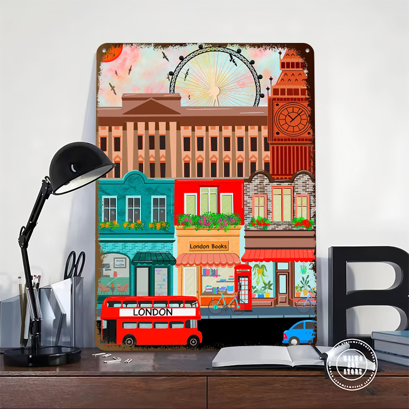 Londra Seyahat Teneke Poster Ö - Retro Gaming London incelemesi ve fiyatı