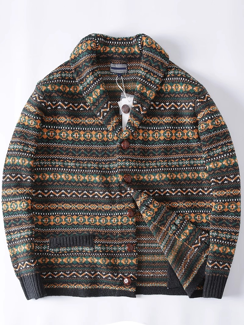 İskandinav sığır yün jakarlı d - Retro Gaming Jacket incelemesi ve fiyatı
