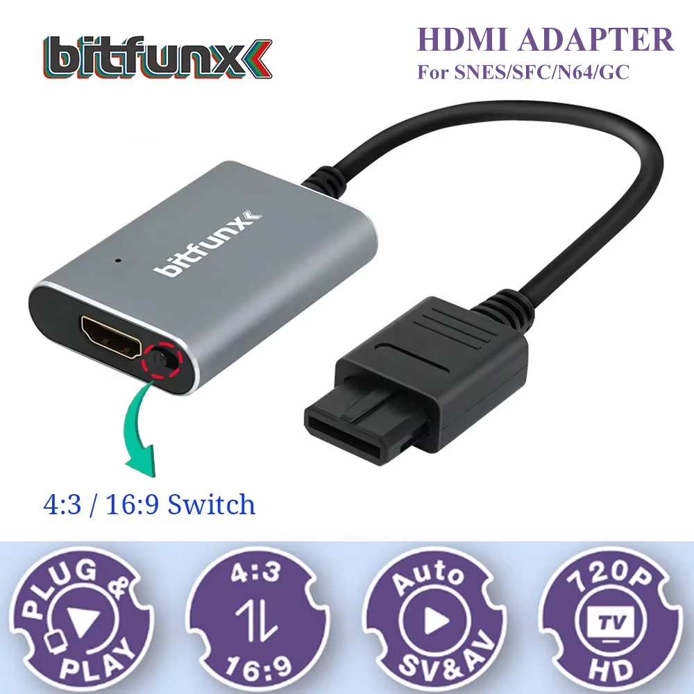 Bitfunx 720P Svideo / AV - HDM - Retro Gaming Upscaler incelemesi ve fiyatı