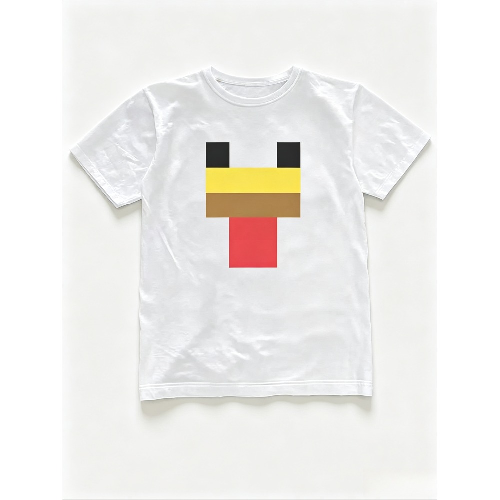 Minimal Piksel Tavuk Yüzü Graf - Retro Gaming T Shirt incelemesi ve fiyatı