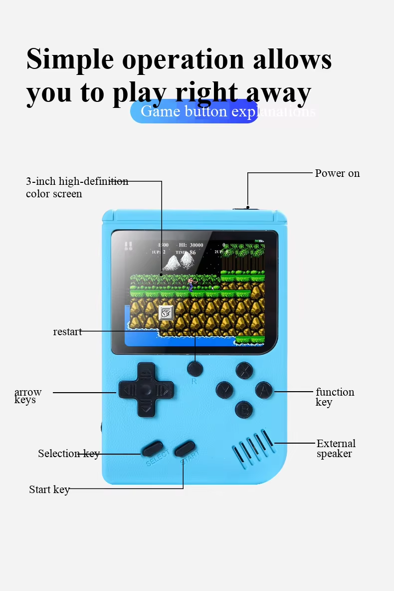 400'ü 1 Arada MİNİ Oyunlar El  - Retro Gaming Upscaler incelemesi ve fiyatı