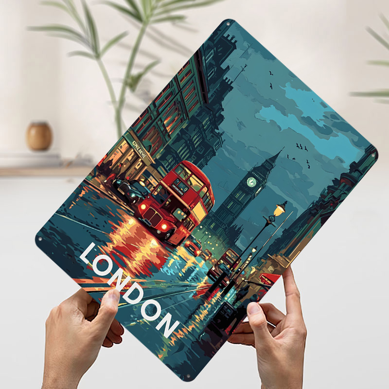 Londra Big Ben Teneke Levha Po - Retro Gaming London incelemesi ve fiyatı