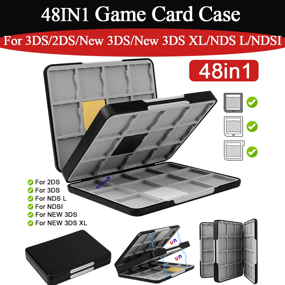 2026 yeni 3DS için 48IN1 taşın - Game Boy Cartridge Holder incelemesi ve fiyatı