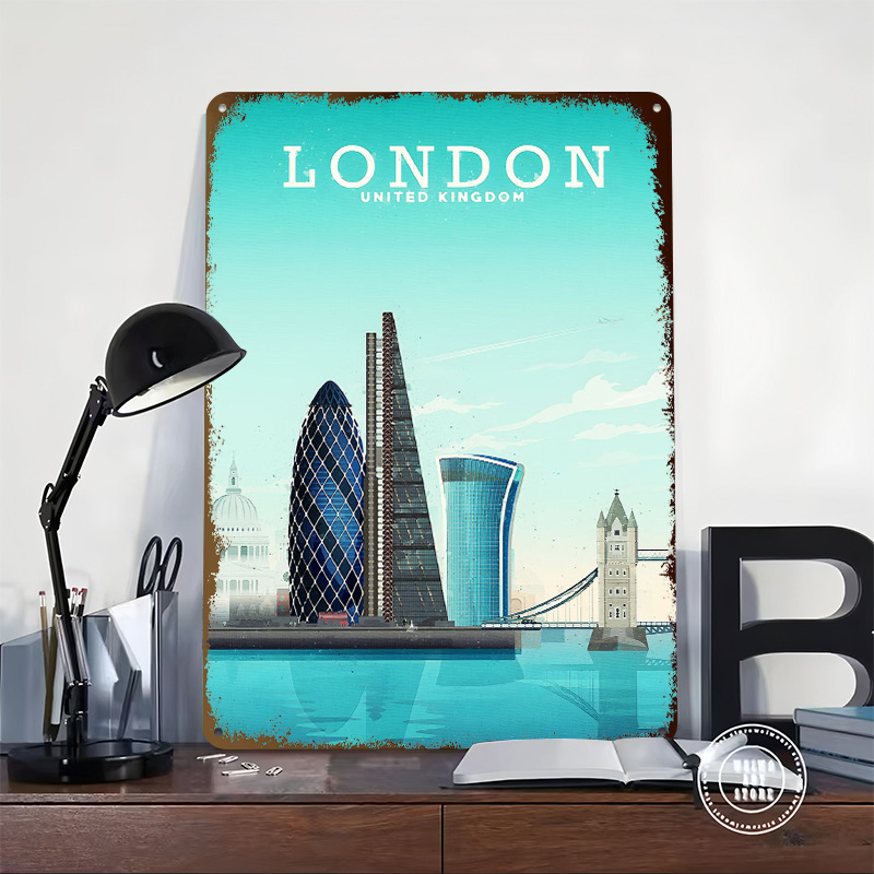 Londra Seyahat Metal Poster Öz - Retro Gaming London incelemesi ve fiyatı