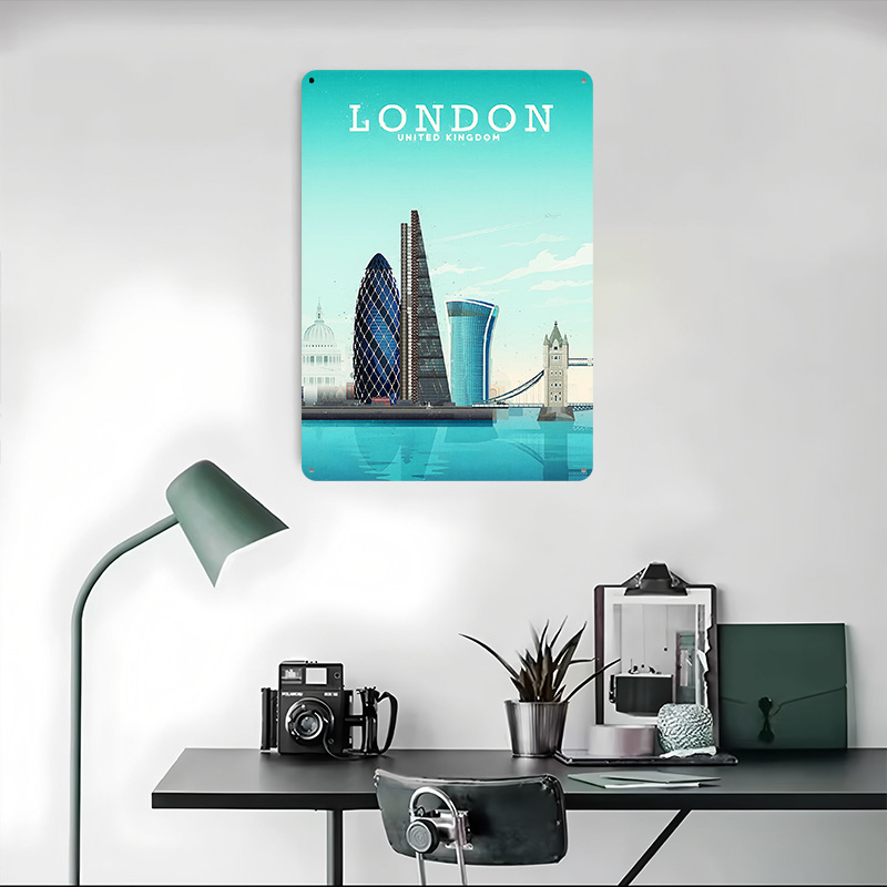 Londra Seyahat Metal Poster Öz - Retro Gaming London incelemesi ve fiyatı