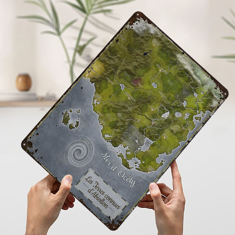 Abiollon Dünya Haritası Metal  - World Of Retro Gaming incelemesi ve fiyatı